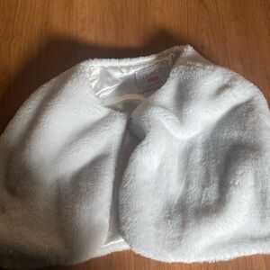 White furry cape